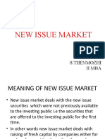New Issue Market 