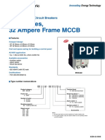 BW0 Series, 32 Ampere Frame MCCB: Fuji Molded Case Circuit Breakers