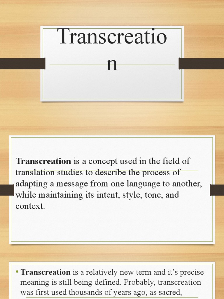 Transcreation Pptx Report Pdf Media Manipulation Communication