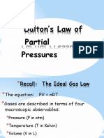 Dalton's Law of Partial Pressure