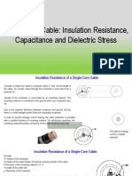 Single-Core Cable: Insulation Resistance, Capacitance and Dielectric Stress