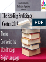 The Reading Proficiency Contest 2019: Theme: Connecting The World Through English Language