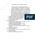 Comentarios Al Plan de Estudios Del Colegio de Ciencias y Humanidades de La UNAM