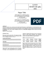 Logo SEMINAR (Jika Ada) Paper Title: Authors Name/s Per 1st Affiliation (Author)