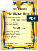 8 Exodus Third Quarter With Highest Honors