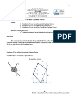 Module 3: Resultant of Two or More Coplanar Forces/Jslumbab