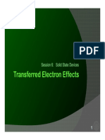 Transferred Electron Effects: Session 6: Solid State Devices