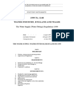 1999 No. 1148 Water Industry, England and Wales: The Water Supply (Water Fittings) Regulations 1999