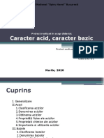 Echipa 2 - Caracter Acid, Caracter Bazic