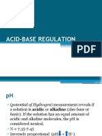 ACID-BASE REGULATION