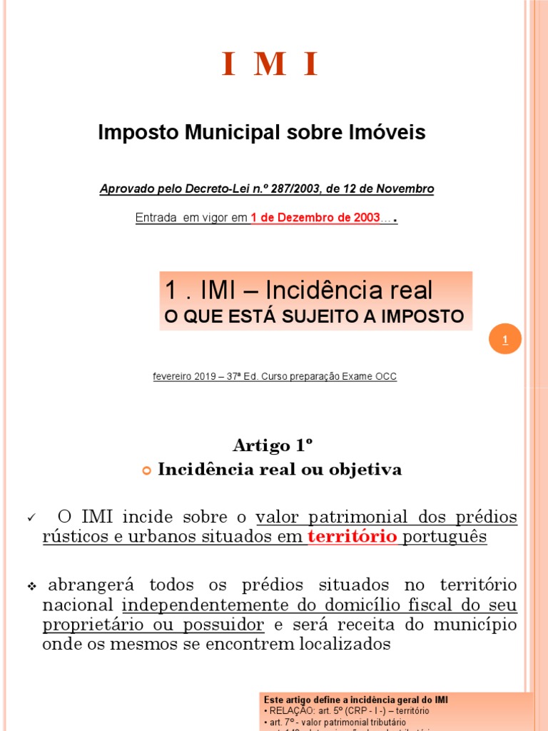 Entenda o Imposto Municipal sobre Imóveis | PDF | Propriedade privada ...