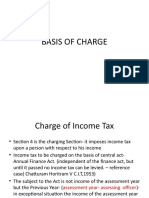 Basis of Charge in Income Tax
