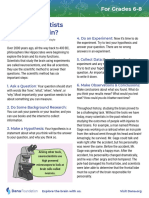 How Do Scientists Study The Brain?: For Grades 6-8 Fact Sheet