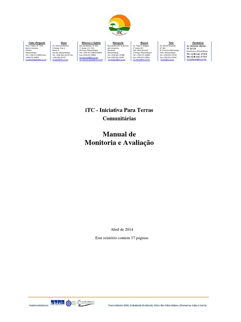 Manual de MA iTC VF PDF | PDF | Desenvolvimento profissional | Dados