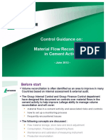 Material Flow reconciliation in a Cement activity_June 2012