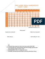 Jadwal Posyandu Sarmukti 2020