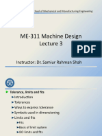 ME-311 Machine Design - Lecture 3