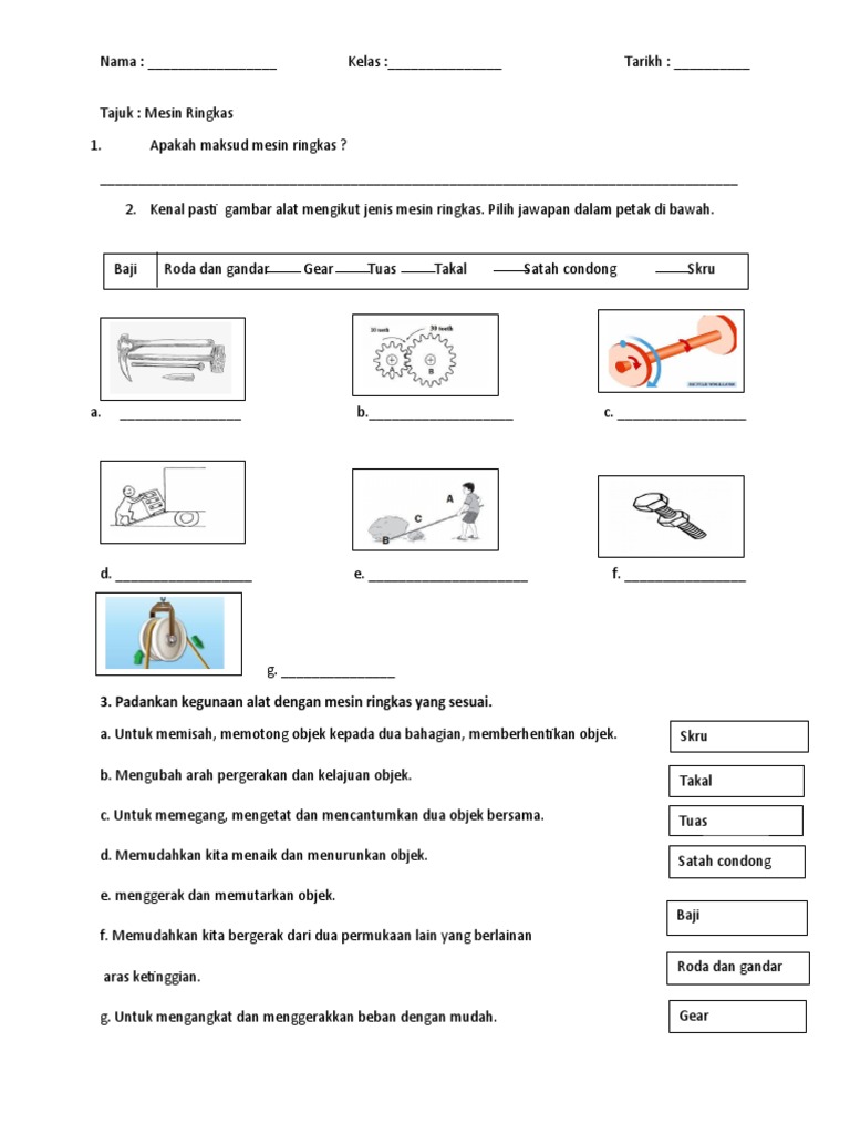 Latihan Mesin Ringkas Pdf