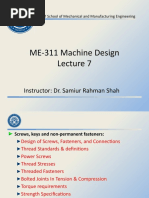 ME-311 Machine Design - Lecture 7