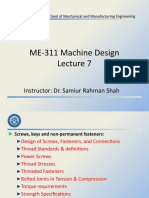 ME-311 Machine Design - Lecture 7