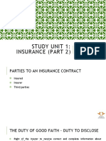 Study Unit 1 - Insurance 2018 (Part 2)