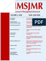 SIMS Journal of Management Research: VOLUME 4, 2020 ISSN: 2582-0206