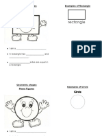 Geometric Shapes Plane Figures Examples of Rectangle