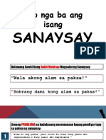 Sanaysay (G8)