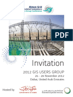 2012 GIS Users Group - Invitation Leaflet