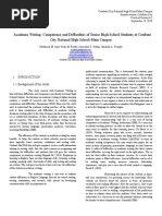 Academic Writing: Competence and Difficulties of Senior High School Students at Cotabato City National High School-Main Campus