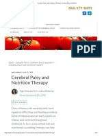 Cerebral Palsy and Nutrition Therapy - Cerebral Palsy Guidance PDF