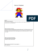 Pixel Art Worksheet