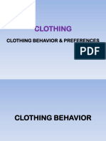 Clothing Behavior & Preference
