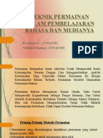 Teknik Permainan Dalam Pembelajaran Bahasa Dan Medianya