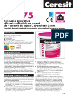 Tds Ro Ceresit ct175 Tencuiala Decorativa Si Si 2mmpdf