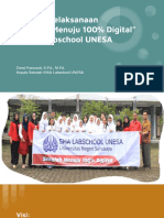 3 Tahun Sekolah Menuju 100persen Digital Di SMA Labschool UNESA PDF