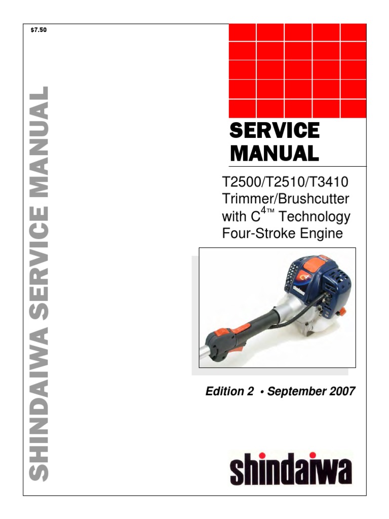 Service Manual T2500/T2510/T3410 Trimmer/Brushcutter With C Technology