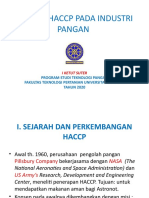 I. Sejarah Dan Perkembangan Haccp-2020