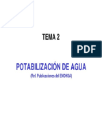 Filminas Tema 2 - Potabilización