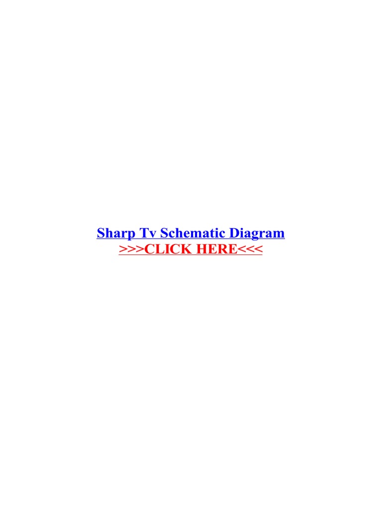 Sharp TV Schematic Diagram | PDF | Liquid Crystal Display.