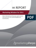 MarketingSherpa 2011 Wisdom Report
