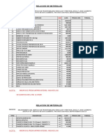 Materiales Cotizacion Pistas