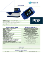 Oximetro de Pulso Digital Portatil Fs20a
