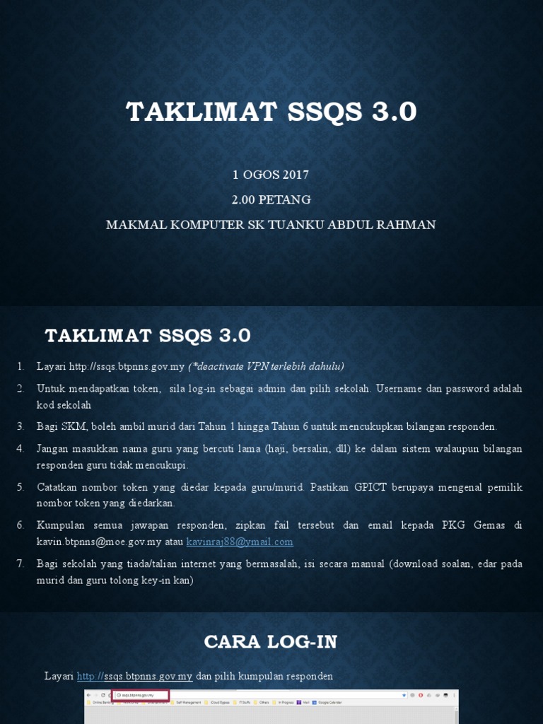 Taklimat Ssqs 3 0 Pdf