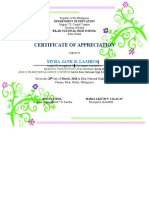 Certificate - AP Tabulator