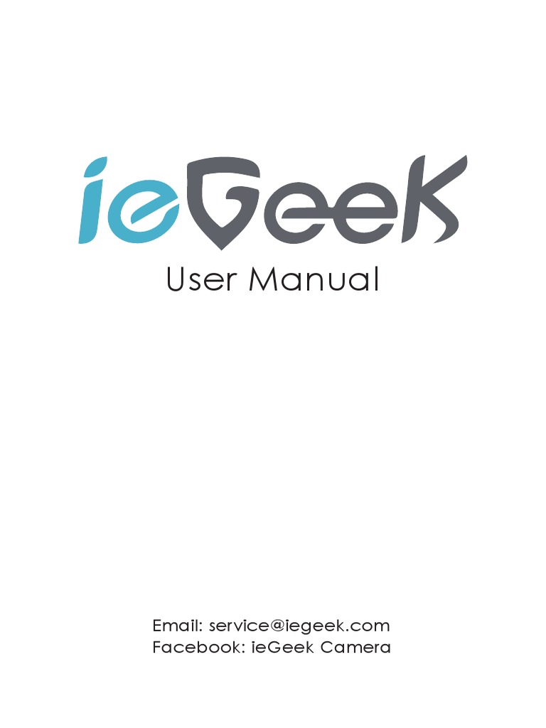 User Manual Facebook Iegeek Camera PDF Wi Fi Gmail