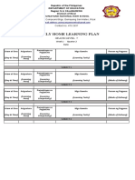 Weekly Home Learning Plan: Grade Level: 7