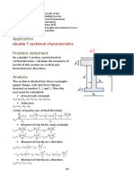 Application: Double T Sectional Characteristics