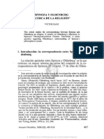 Spinoza y Oldenburg Acerca de La Religión, Víctor Sanz PDF