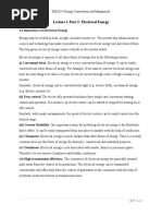 Lecture 1-Part 2: Electrical Energy: EEEQ524 Energy Conservation and Management